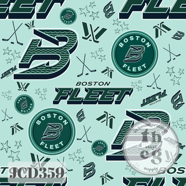 JCD359 Bos Hockey Teal