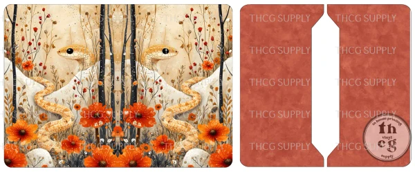 Cut and Sew - Passport Cover - J344  Whimsical Desert Snake
