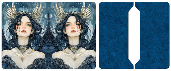 Cut and Sew - Passport Cover -J386 Echoes of Dark - Dark Raven Princess