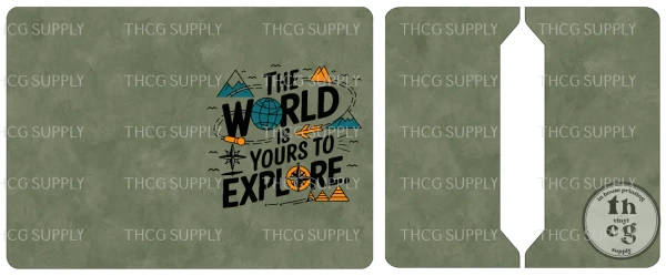 Cut and Sew - Passport Cover -THE WORLD IS YOURS TO OLIVE