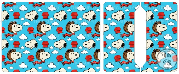 Cut and Sew - Passport Cover - THCG1939 Snoop Aviation Heads