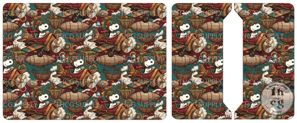 Cut and Sew - Passport Cover - THCG1936 Awesomest Aviation Snoops