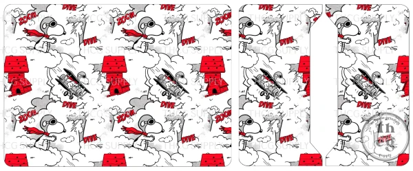 Cut and Sew - Passport Cover - THCG1931 SnoopyPlaneCraze