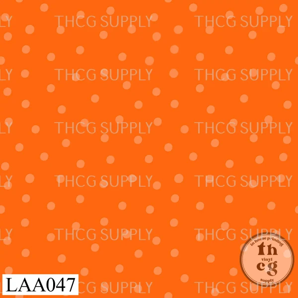 LAA047 Dots pumpkin orange tonal