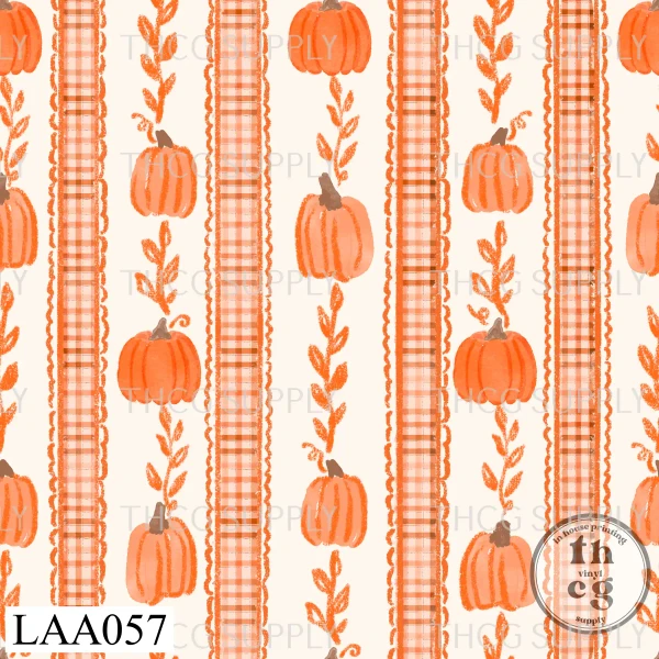 LAA057  Pumpkin lane ribbon stripe latte