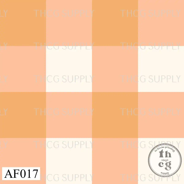 AF017 gingham peach