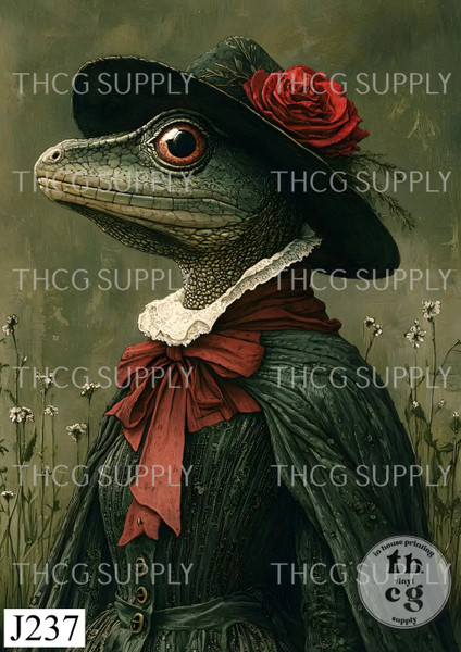 Retail Journal Panel  - J237 Anthro Lizard A6 size on Smooth Vinyl