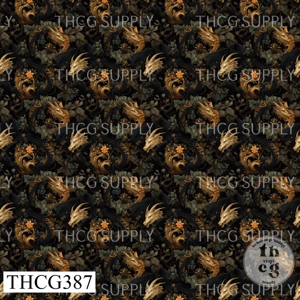 THCG387 Black Dragon Head
