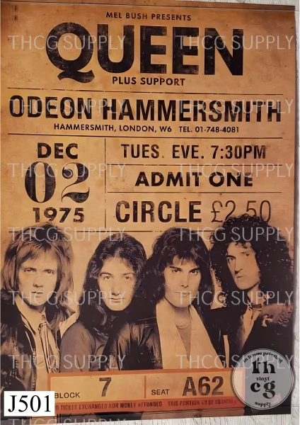 Journal Panel -J501 Retro Concert Queen