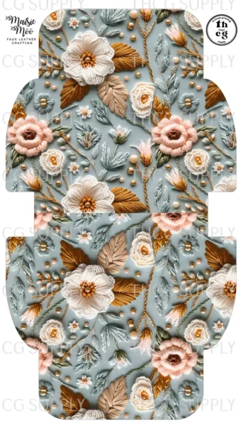 Retail -  Kallie Purse BAD138 3D florals on Litchi Vinyl