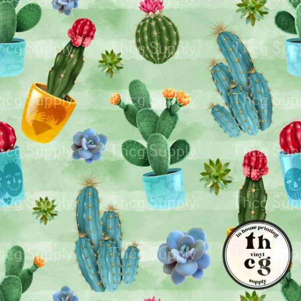 Retail Big One - PPD492 Cactus Pots Litchi Vinyl (Small Scale)