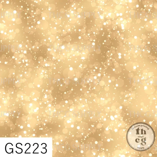 Retail Half Yard - GS223 Violent gold Coord on Smooth Vinyl (Small Scale)