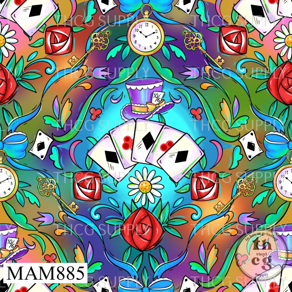 MAM885 Alice Wonderland Cord Purple