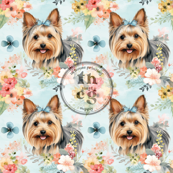 THCG088 Yorkie Florals