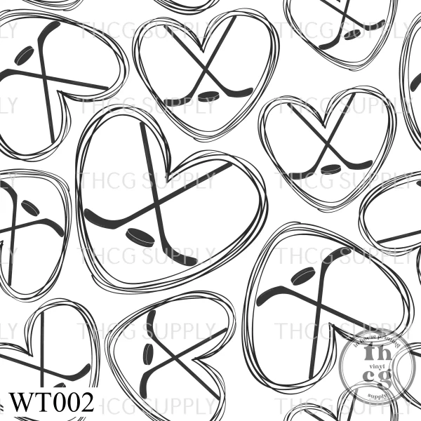 WT002 Hockey Hearts