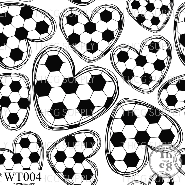 WT004 Soccer Hearts