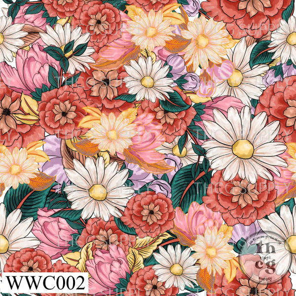 WWC002 Red Floral