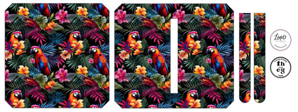 Cut and Sew - Purse Pal PPD184 Parrots