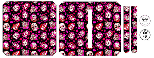 Cut and Sew - Purse Pal BBG021 Horror neon pink