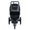 BOB Revolution Flex 3.0 Graphite Black (U221947) front 45 view - canopy closed