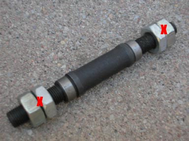 bob stroller wheel axle