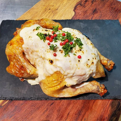 Roasted Whole Chicken with Rich Cheese Sauce (2025811063288)