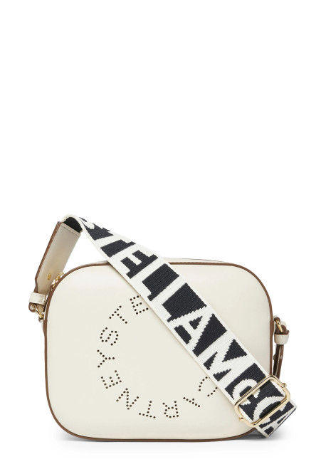 Logo Crossbody Camera Bag White