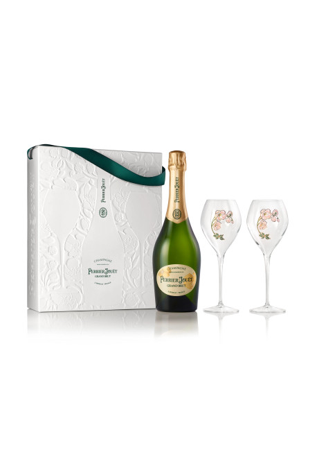 Perrier-Jouët Grand Brut 2-Glass Set Ecological Box 750ml (3113889000447)