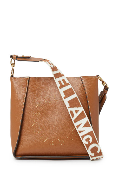 Logo Square Crossbody Bag Pecan