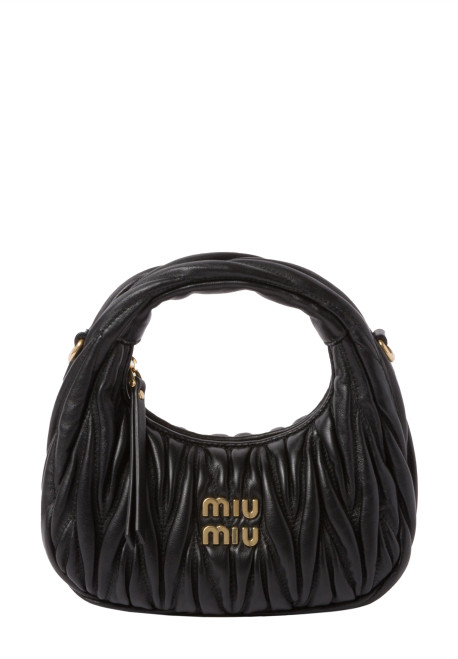 Wander matelassé nappa leather hobo mini-bag 5BP078 N88 F0002 V OOO