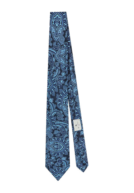 Floral Silk Tie With Paisley 8cm