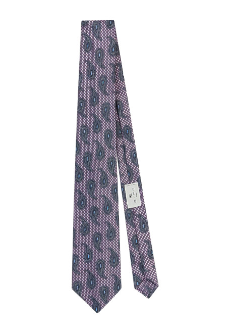 Micro-Diamond Tie With Paisley 8cm