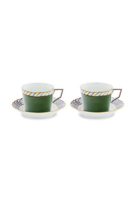 Pair Tea Set Green (4400000108214)
