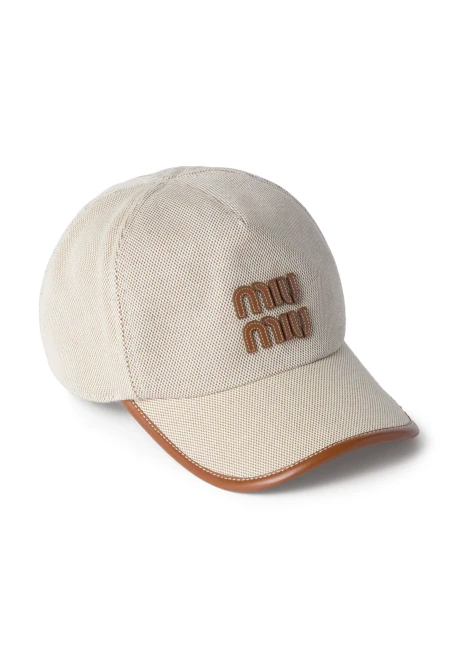 Canvas and Leather Baseball Cap 5HC179 ACRN (5hc179_acrn)