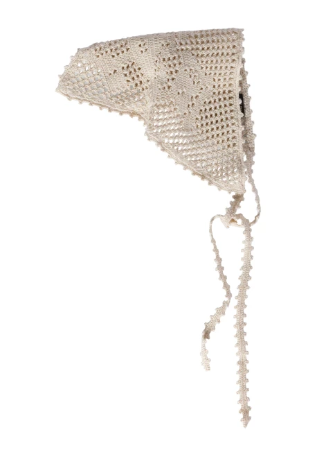 Cotton Crochet Triangle Scarf 5IH073 2CRB (5ih073_2crb)