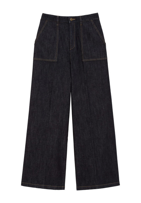 denim wide pants (5492wg51)