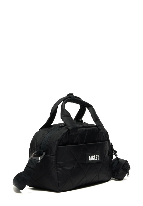 Water-repellent Quilted Mini Duffle Bag with Earphone Pouch (znhbn14)