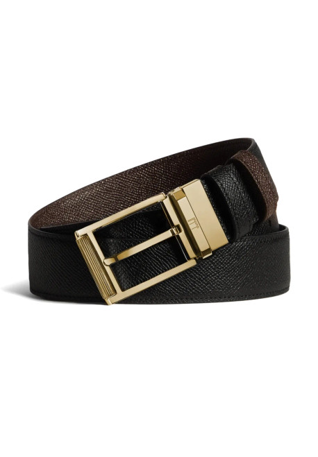Reversible 35mm Rectangular Roller Cadogan Leather Belt (5059789038204)