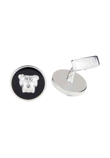 Bulldog Onyx Black Cufflinks (5059789834547)
