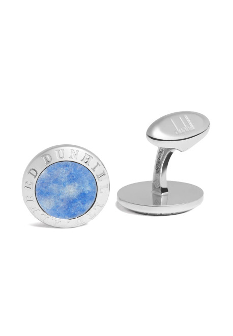 Blue Agate AD Coin Cufflinks (5059789851452)