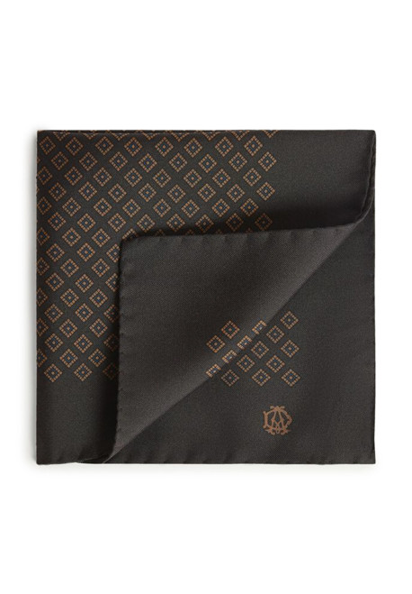 SILK DIAMOND NEAT PRINT POCKET SQUARE (du25fpps1cp060)