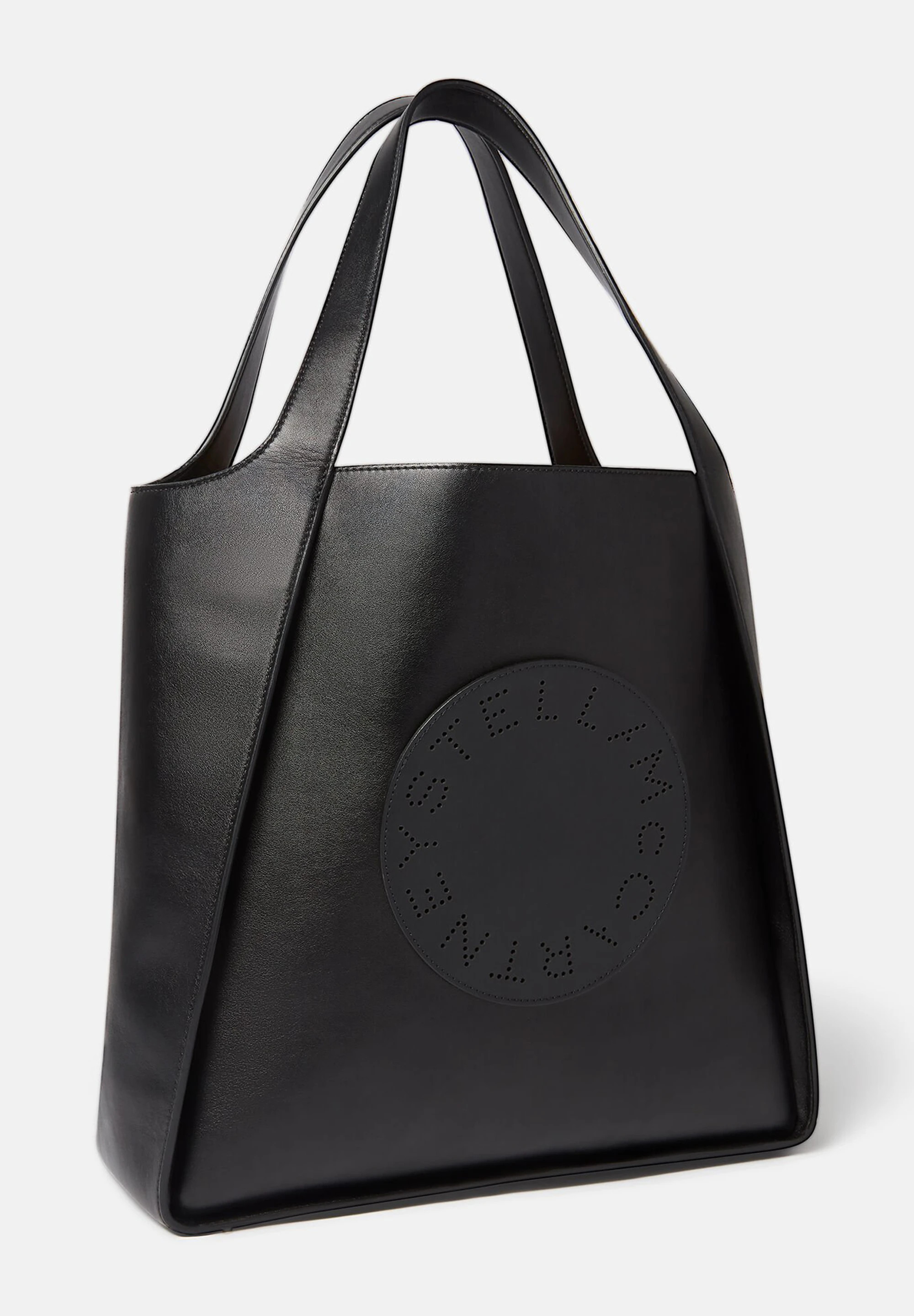 Stella McCartney ステラマッカートニー ステラ スクエア トート ステラ ロゴ スクエア トートバッグ ブラック | Matsuya Ginza