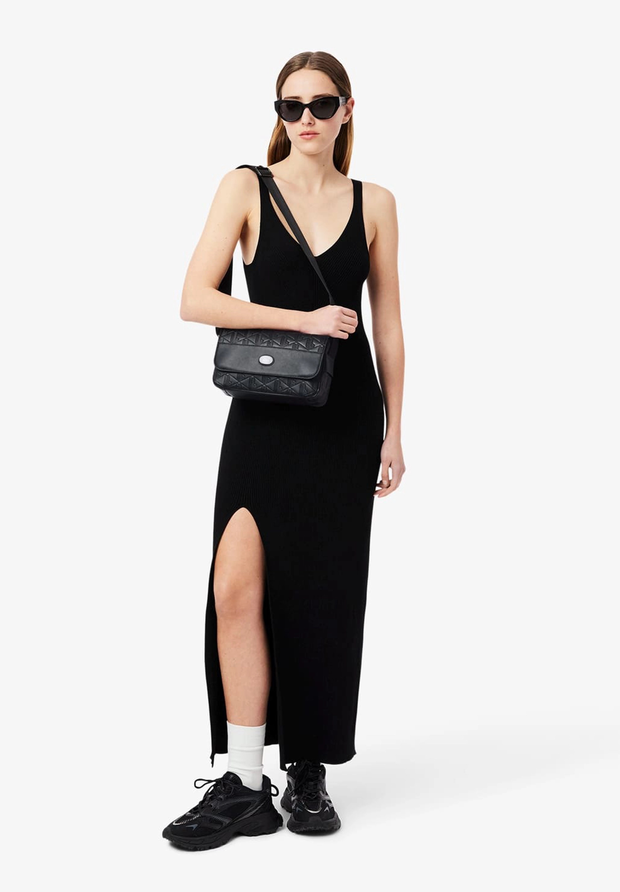 LACOSTE モノグラム　ブラック　バックパック バットホップ　yzerr Large The Blend Flap Close Bag - Bags - New In 2025 | Lacoste