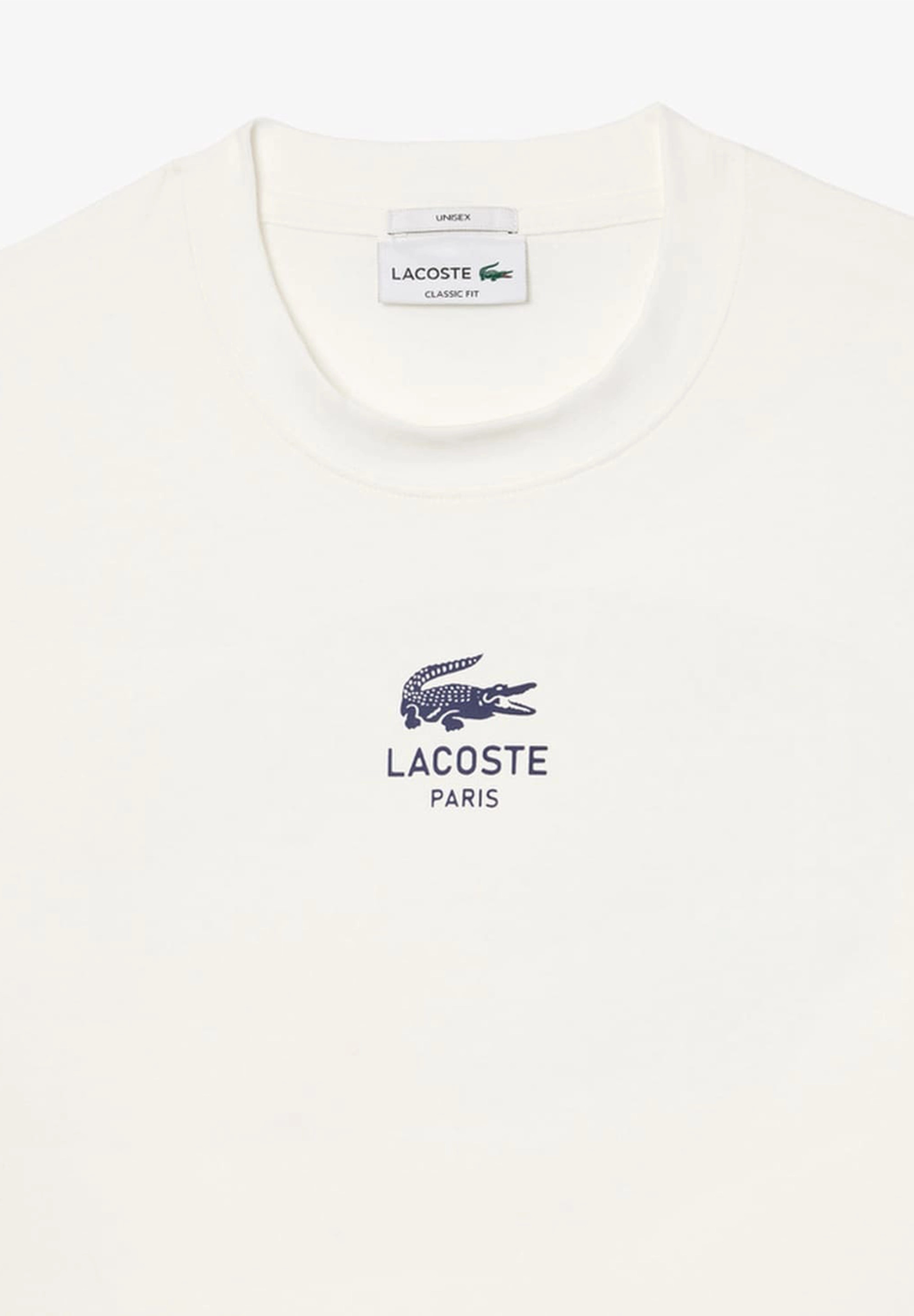 送料関税込みLacoste スモールパリロゴクルーネックTシャツ LACOSTE tシャツ スモールパリロゴクルーネックTシャツ メンズ