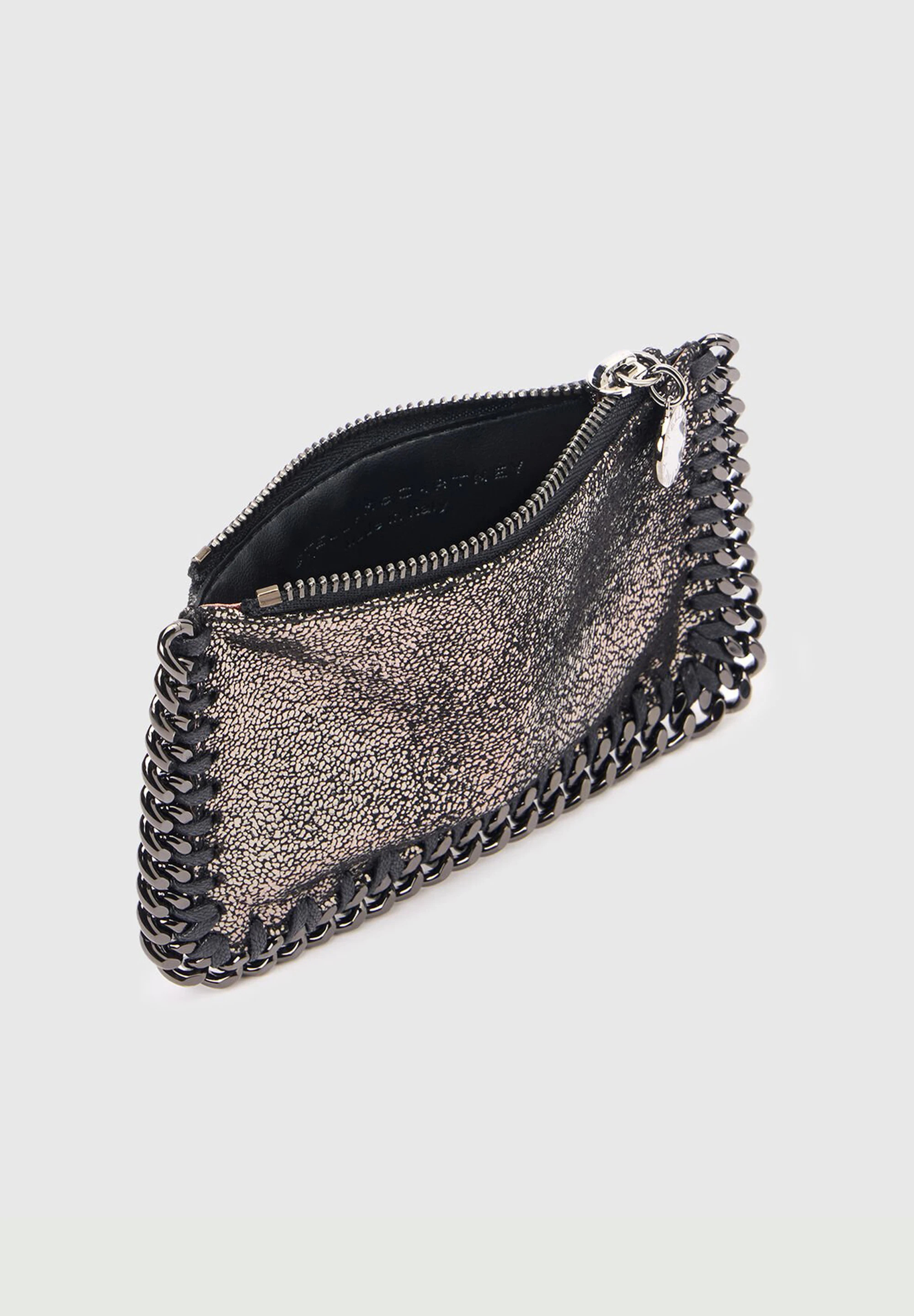 ［Stella McCartney］ファラベラ ジップ カードホルダー/Black Falabella Zip Cardholder Keyring / ファラベラ ジップ カード
