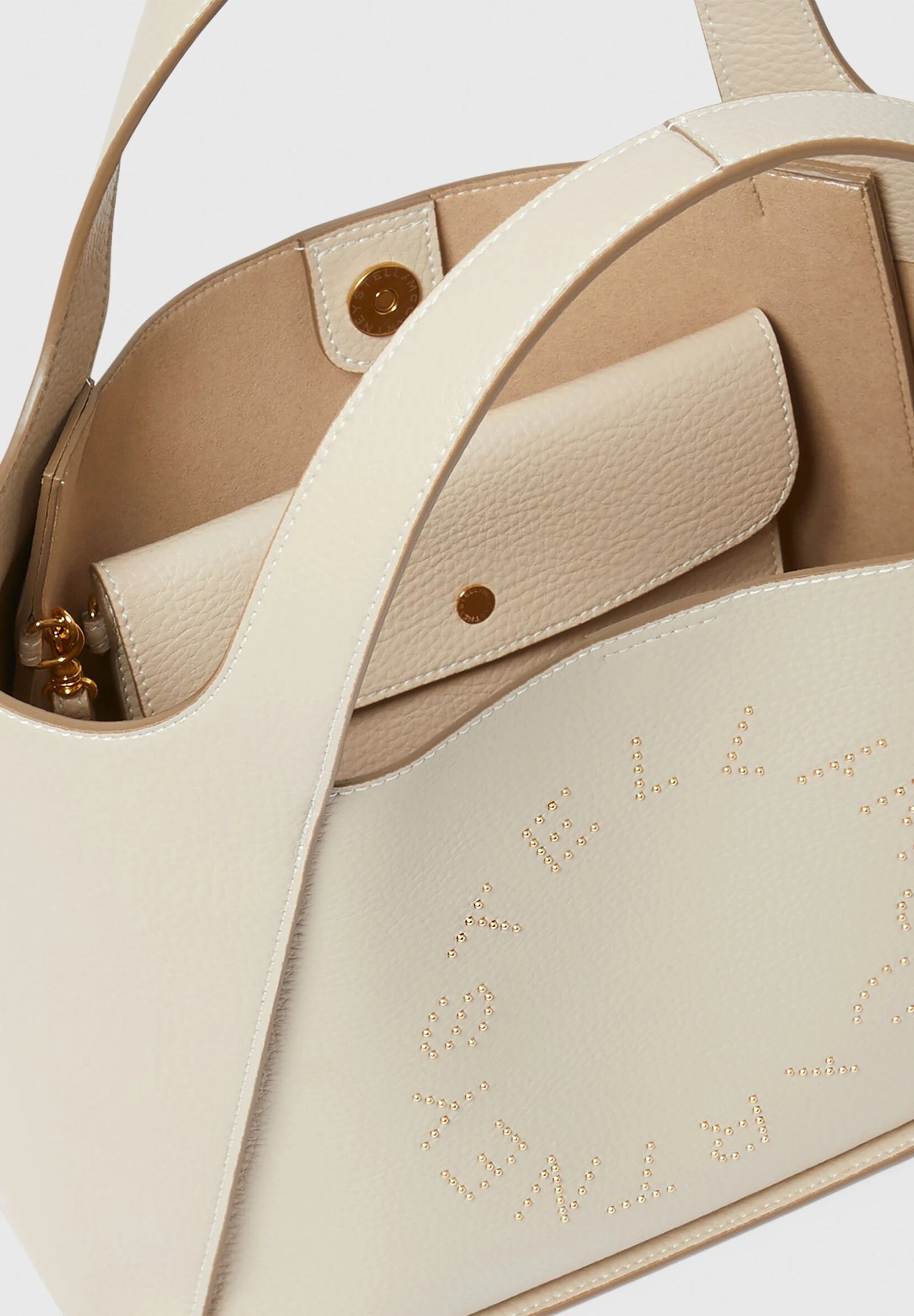 Stella McCartney ロゴ トップハンドル クロスボディ バッグ Stella Logo Double Top Handle Crossbody Bag / ステラ ロゴ