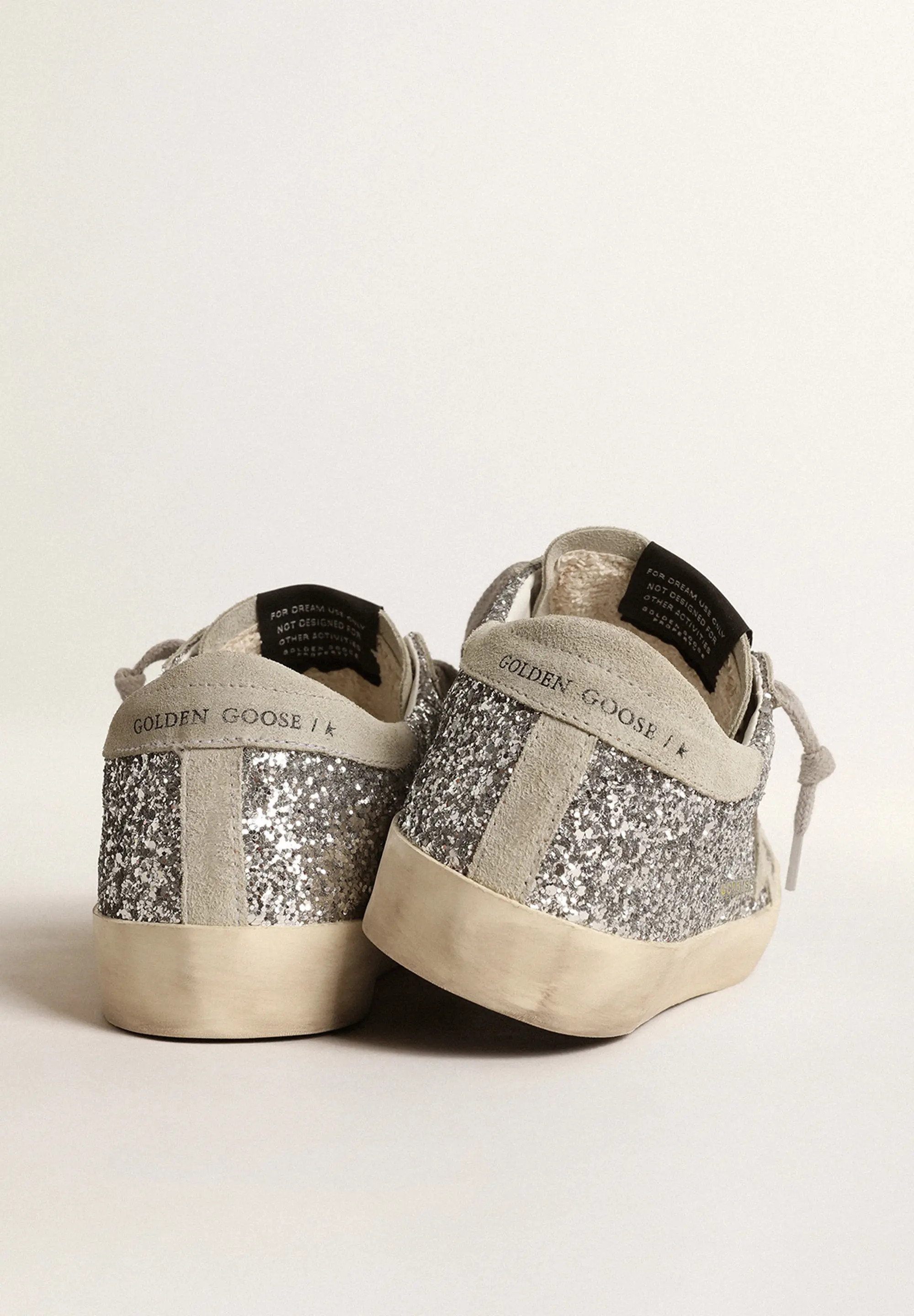 ★【Golden 】★スターコレクションシルバーグリッターT★ Super-Star グリッター(シルバー) スエードスター(アイス