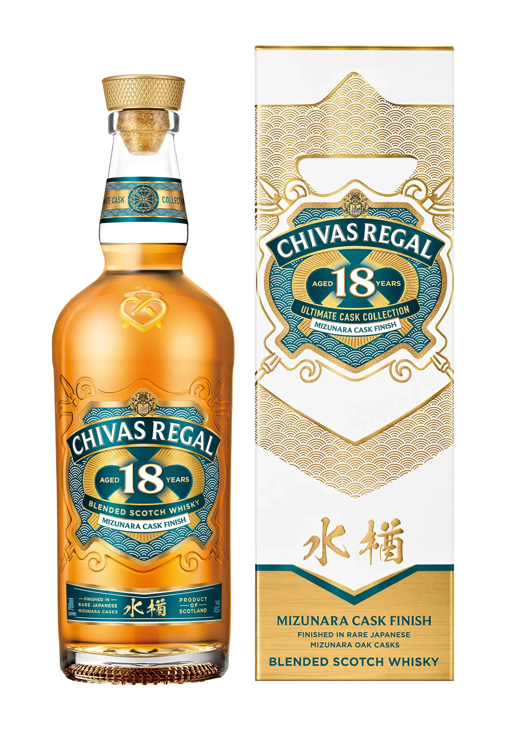 CHIVAS REGAL 18年 水楢カスクフィニッシュ 750ml 芝华士日式水楢18年| Matsuya Ginza