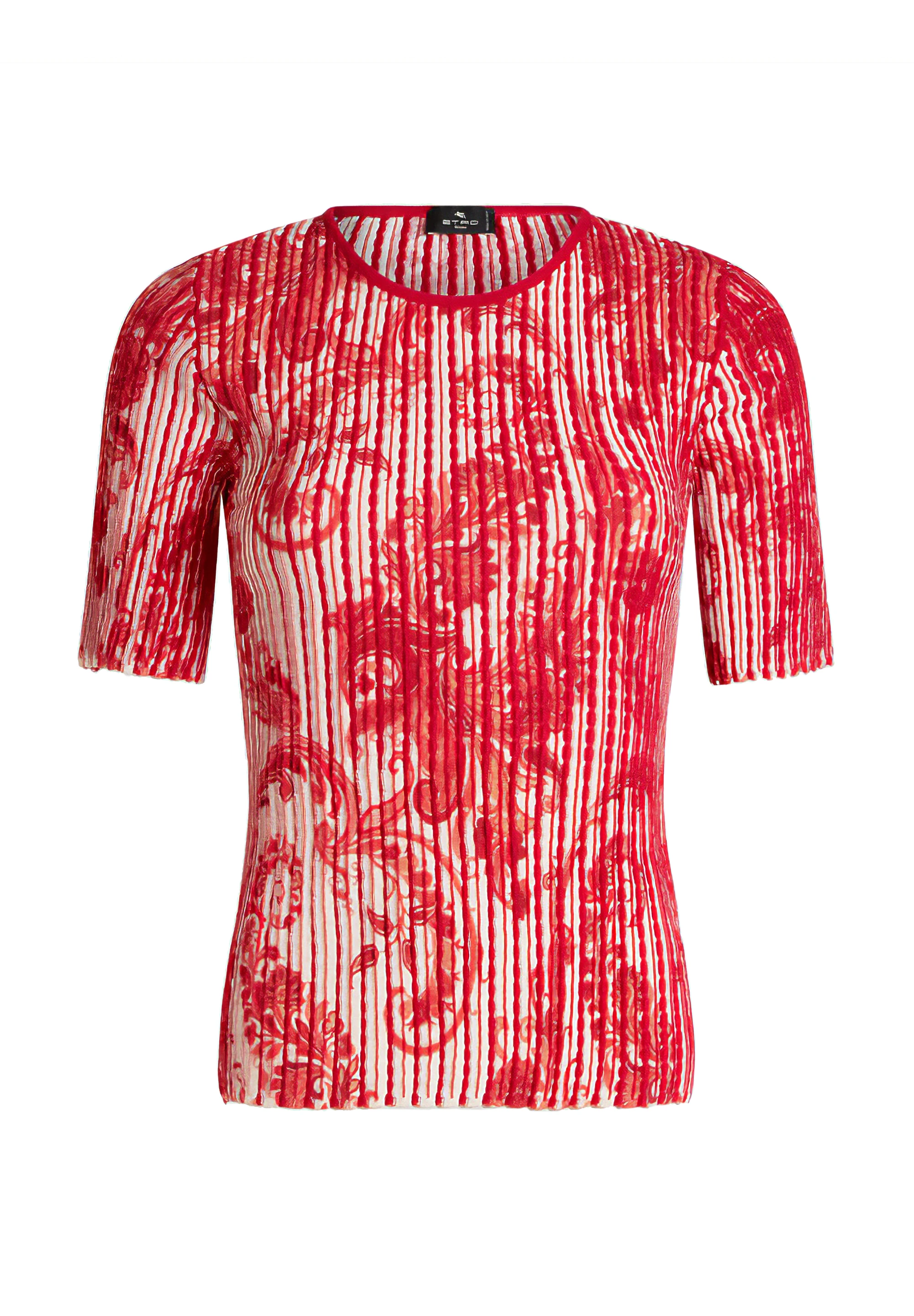 ETRO WRKE0080AV217X0800 関税送料込 ETRO SS24 TOP (WRKE0080.AV217 X0800 STAMPA FDO BIANCO) (ETRO