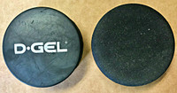 D-Gel sponge puck compared to standard sponge puck.